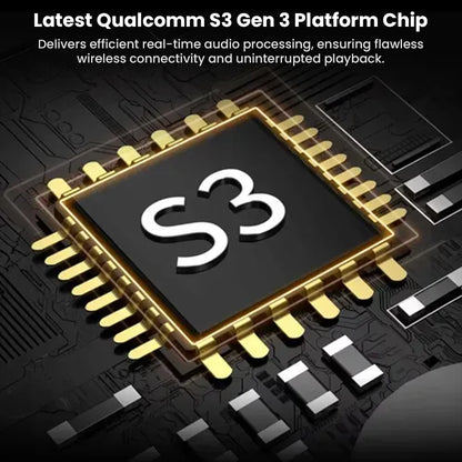 Qualcomm S3 Gen 3 chip in KZ AE01 PRO enables real-time audio processing and seamless wireless connectivity for uninterrupted playback.