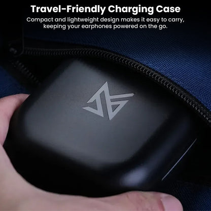 Compact charging case for KZ AE01 PRO TWS Adapter, travel-friendly and lightweight for convenient on-the-go earphone power.