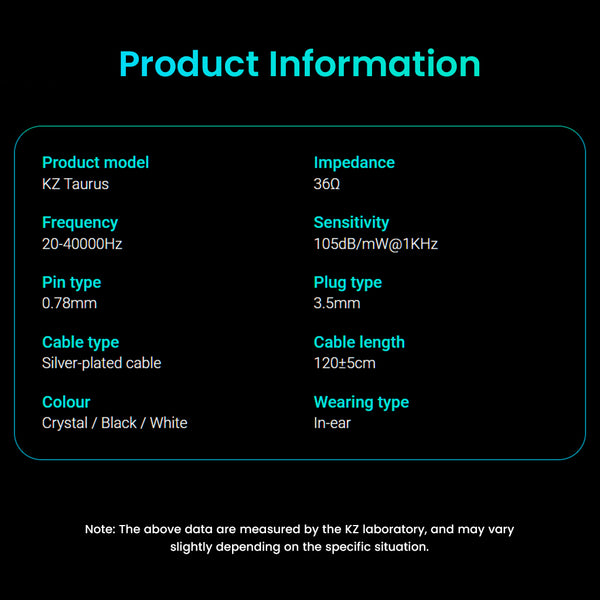 KZ- Taurus Dual 8mm Dynamic Drivers IEM - 11