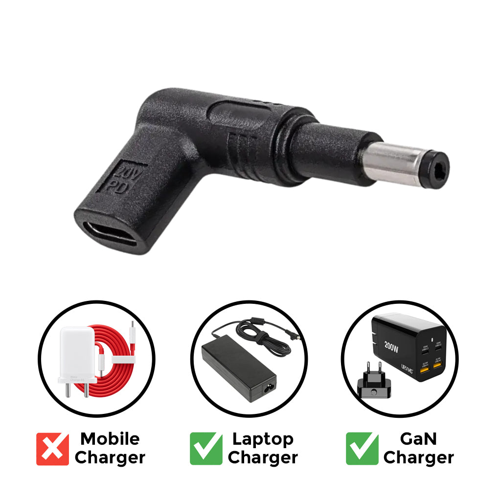 TECPHILE - 100W Type C Female to Acer Laptop Adapter