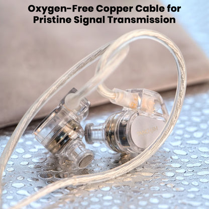 TANCHJIM - Bunny Replacement Cable uses oxygen-free copper for superior signal transmission and enhanced audio clarity in IEMs.