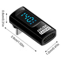 TECPHILE- 140W 40Gbps Type-C Male to Female Adapter with Digital Display - 6