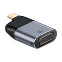 TECPHILE - 2-in-1 Type-C Male to VGA + Type-C 100W PD Female Adapter - 1
