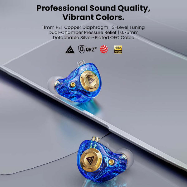 QKZ- AK6 Lucky IEM with 3 Custom Tuning Modes - 3