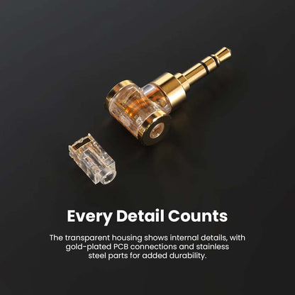 ddHiFi-DJ35AG Portable 2.5mm Female to 3.5 Male with Beautiful Design