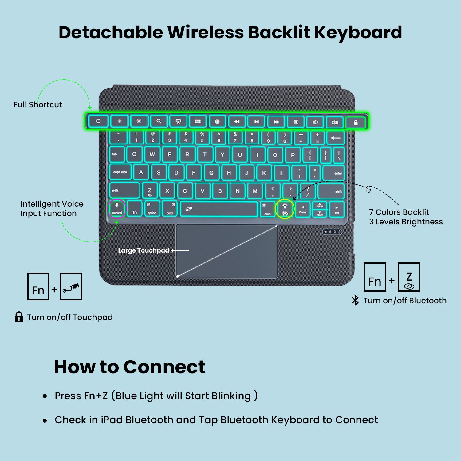 T5508D Keyboard Case for iPad 10th Generation 2022