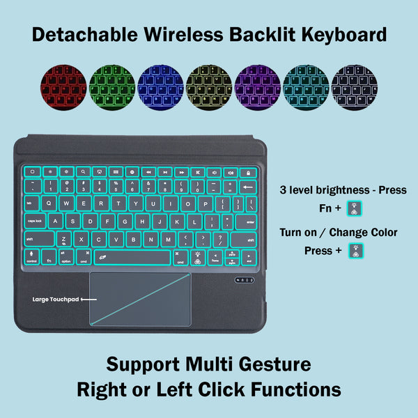 T5508D Keyboard Case for iPad 10th Generation 2022 - 3