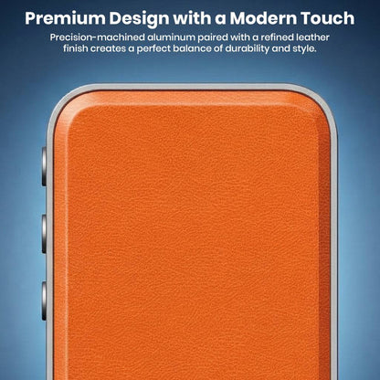Fosi Audio MD3 portable magnetic DAC headphone amp with leather finish