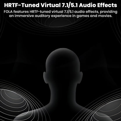 HRTF-tuned virtual 7.1/5.1 audio effects in TANCHJIM FOLA IEM for immersive surround sound in gaming and movie experiences.
