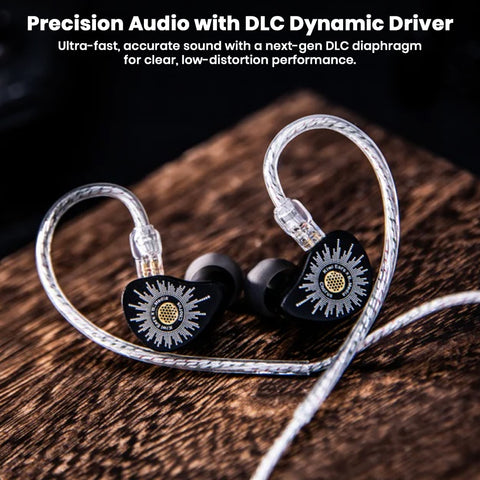 Kiwi Ears X B_Media Chorus IEM with DLC diaphragm and sleek design