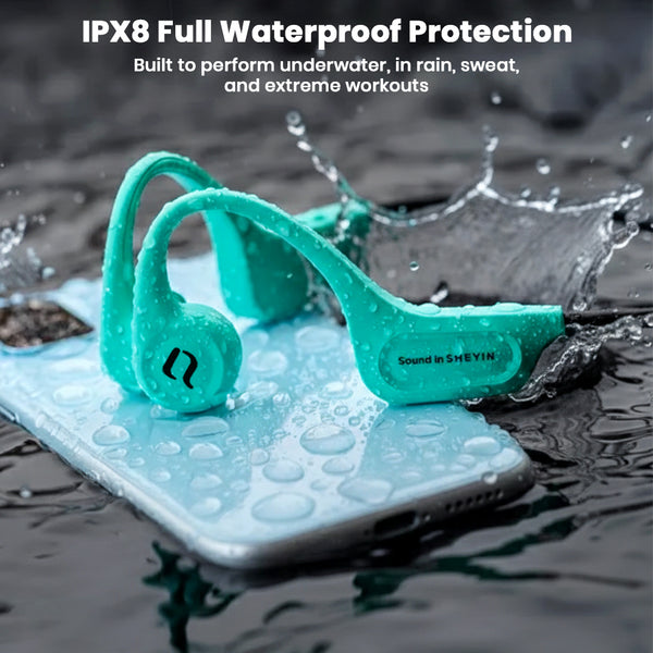 SHEYIN – X5 Bone Conduction IPX8 Water Resistant Bluetooth Headphones - 2