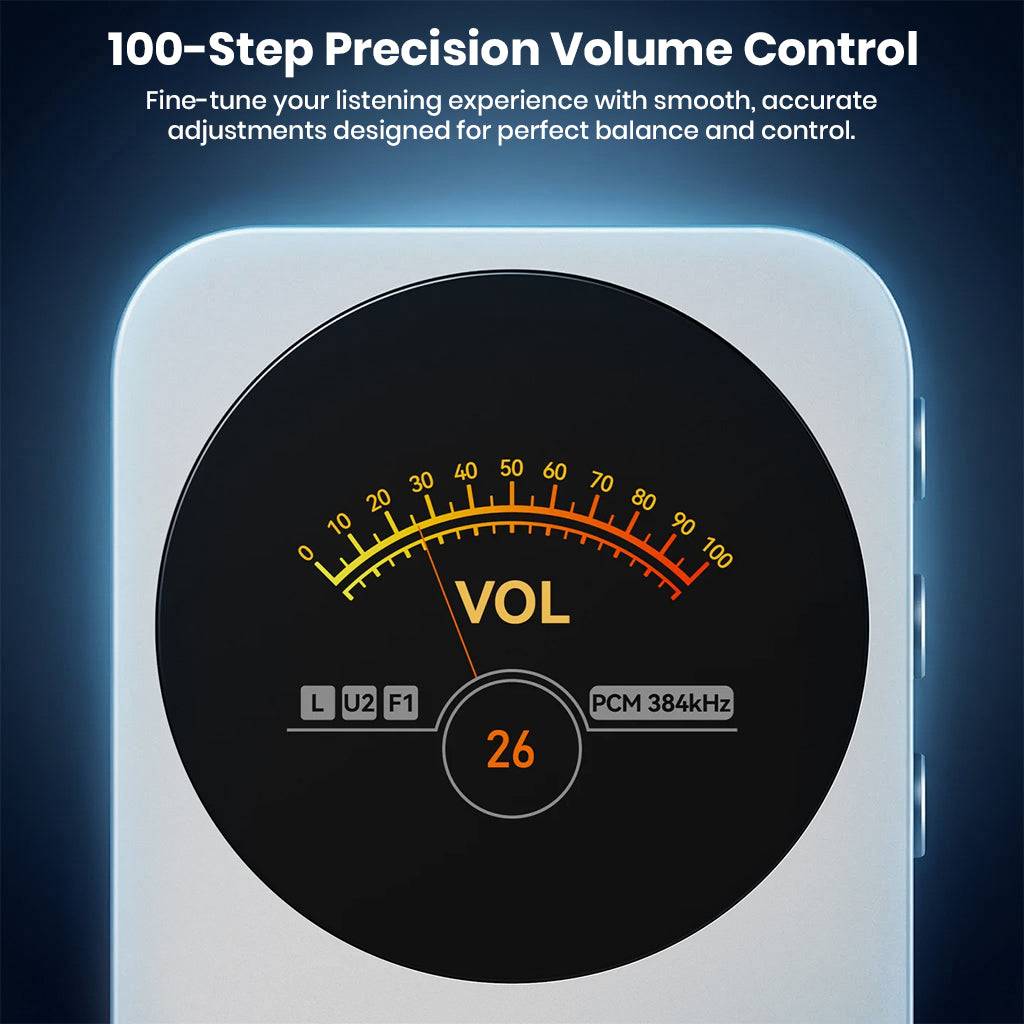 Fosi Audio MD3 portable magnetic DAC headphone amp with volume control dial
