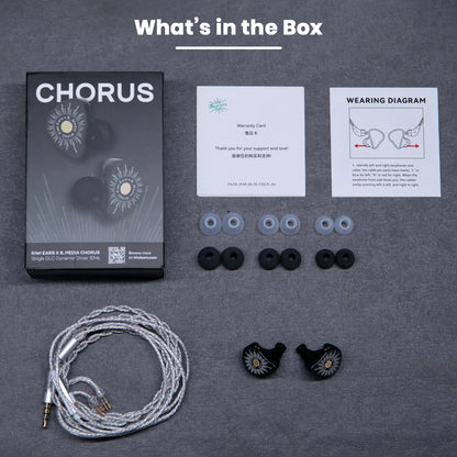 Kiwi Ears X B_Media - Chorus Single DLC Diaphragm Dynamic Driver IEM