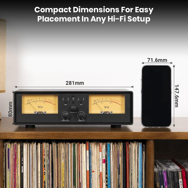 NEOHIPO ET30 VU Meter Amplifier/Speaker Selector Switch Box - 7
