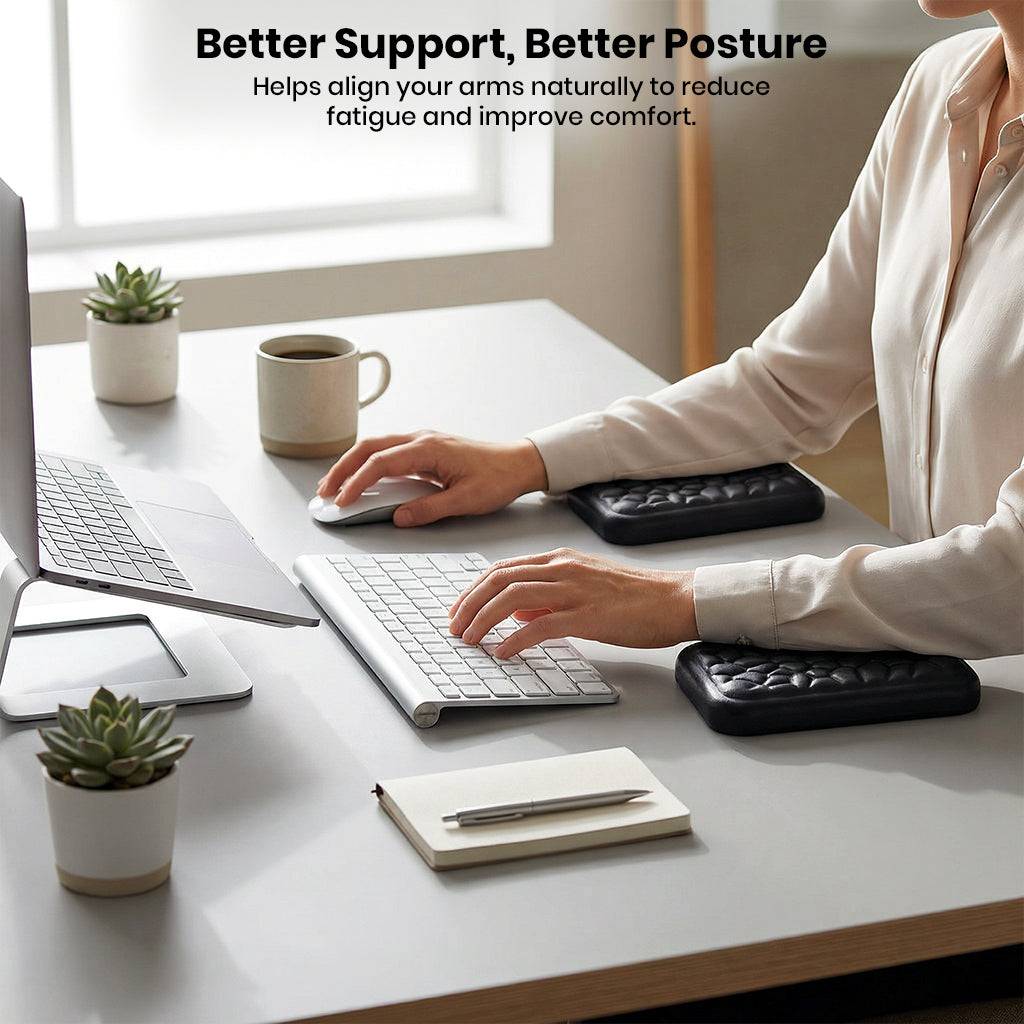 TECPHILE - Ergonomic Keyboard Wrist Rest Pad Support for Keyboard & Mouse