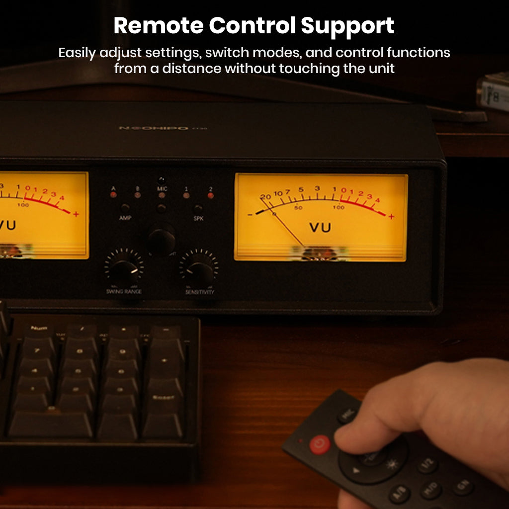 NEOHIPO ET30 remote control support allows users to adjust settings and switch modes without touching the unit.