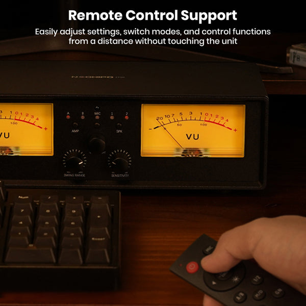 NEOHIPO ET30 VU Meter Amplifier/Speaker Selector Switch Box - 8