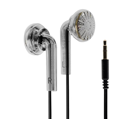 MOONDROP Nice Buds 15.4mm dynamic driver wired bass earphones with transparent flat-head design and 3.5mm jack for high-fidelity audio.