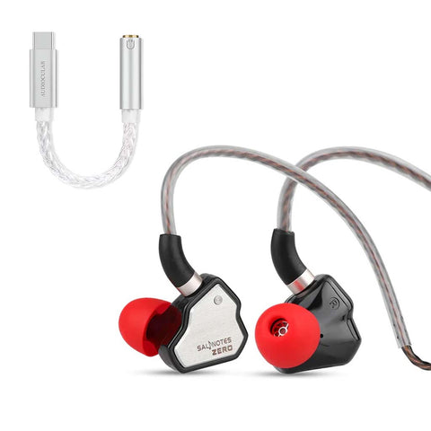 7HZ Salnotes Zero Wired IEM + AUDIOCULAR D07 Slim DAC & Amp 