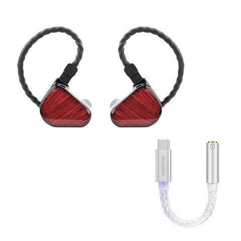 Buy red Truthear x Crinacle Zero IEM + AUDIOCULAR D11 Type C DAC Dongle