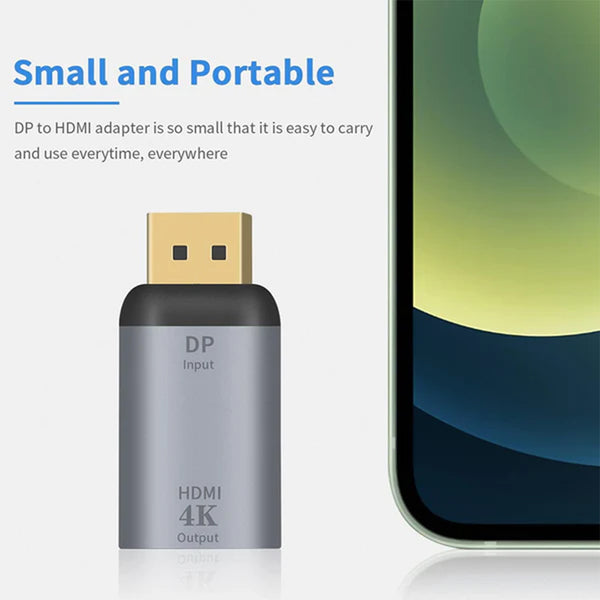 TECPHILE - 4K@30hz Mini Display Port/ DP to HDMI Adapter - 2