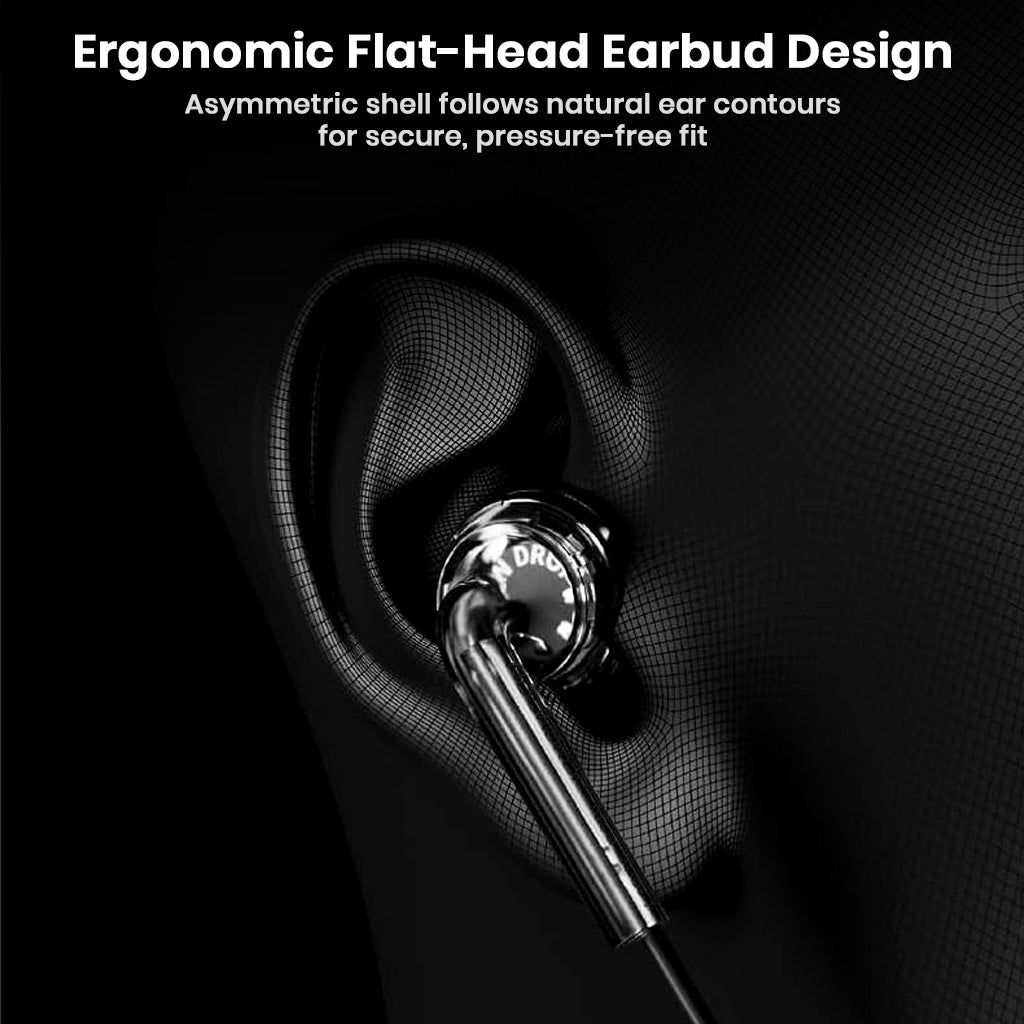 Ergonomic design of MOONDROP Nice Buds fits natural ear contours, offering a pressure-free and secure listening experience.