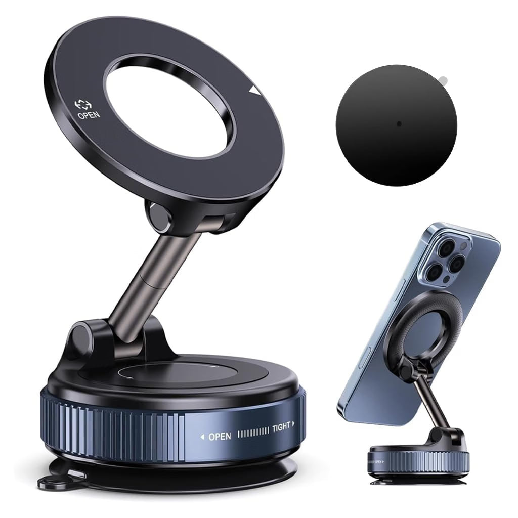 TECPHILE – 360° Adjustable Magnetic Mobile Phone Holder for Car