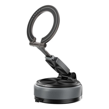 2 IN 1 360° Vacuum Magnetic Phone Holder for Car, MagSafe Compatible Mobile Stand, Detachable Ring, 360° Triple Axis Windshield Holder, N52 Strong Magnet Compatible with iPhone & All Smartphones