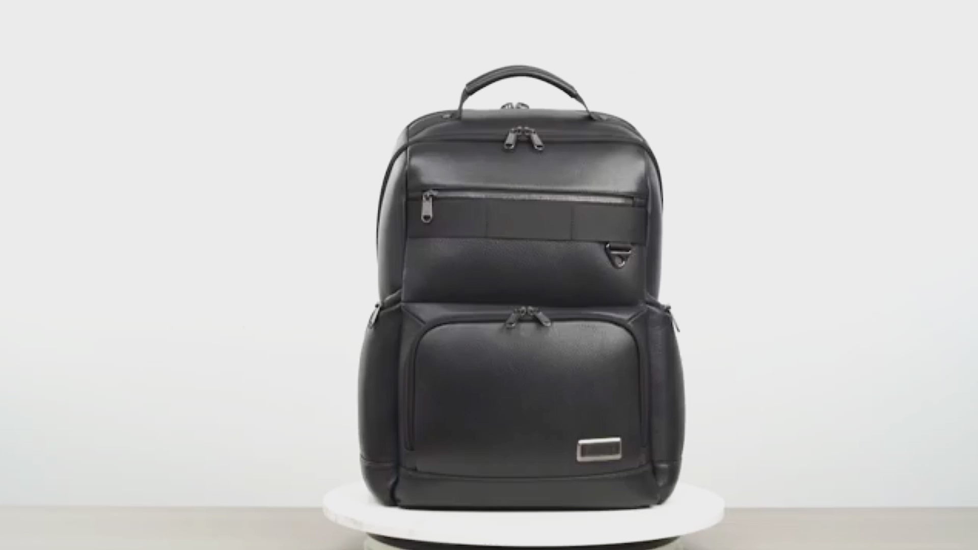 BANGE 6627 18L Genuine Leather Backpack Bag Fit for 15.6'' Laptop