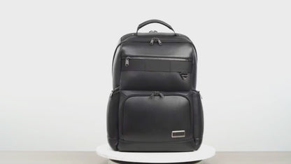 BANGE 6627 18L Genuine Leather Backpack Bag Fit for 15.6'' Laptop