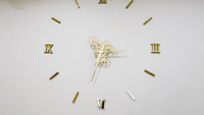 DIY 3D Analog Wall Clock for Home & Office Decoration