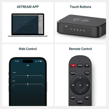 ARYLIC S10+ Wireless Music Streamer with AirPlay, Multiroom Stereo