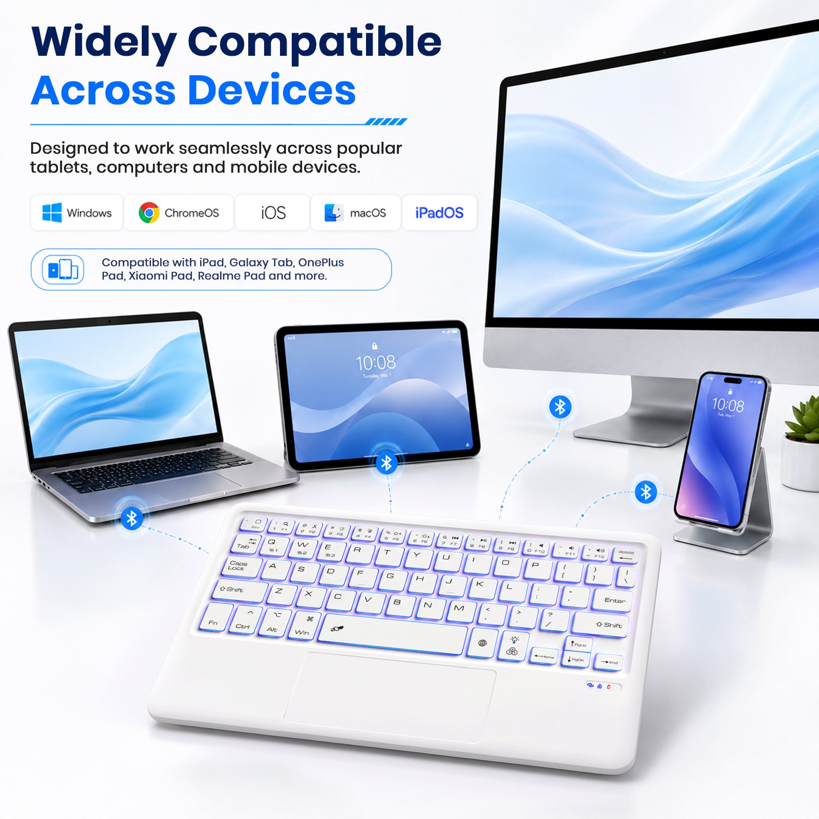 B102D Wireless Bluetooth Keyboard for iPad