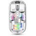 wireless bluetooth mouse transparent white rgb light