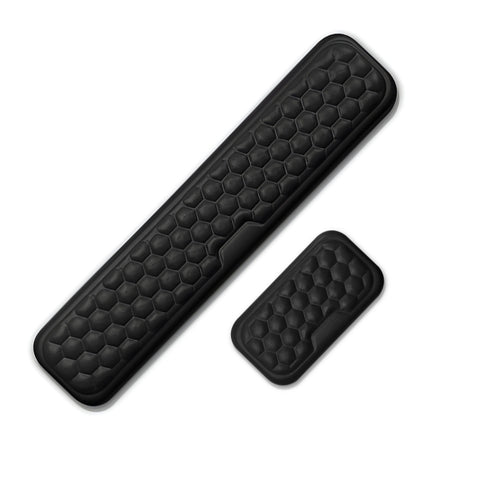 TECPHILE – Set of 2 Memory Foam Keyboard and Mouse Wrist Rest