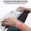 TECPHILE – Set of 2 Memory Foam Keyboard and Mouse Wrist Rest - 4
