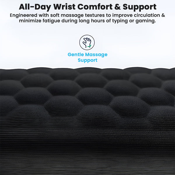 TECPHILE – Set of 2 Memory Foam Keyboard and Mouse Wrist Rest - 5