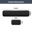 TECPHILE – Set of 2 Memory Foam Keyboard and Mouse Wrist Rest - 10