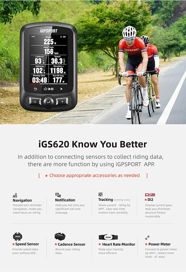 iGPSPORT - iGS620 GPS Cycling Computer - 4