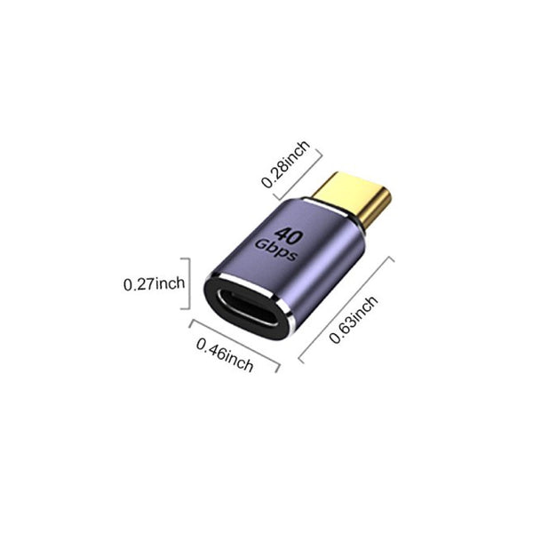 USB 4.0 Type-C Coupler (2 Pack), USB C 40Gbps Female to Female