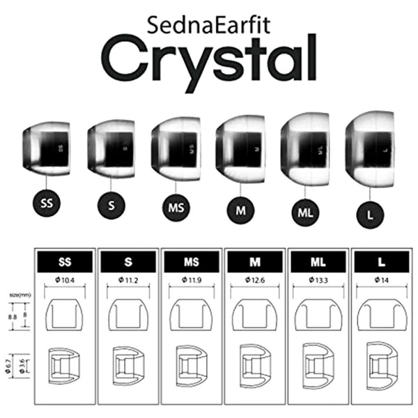 AZLA - SednaEarfit Crystal Standard Eartips - 14