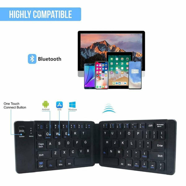 TECPHILE - B018 Foldable Wireless Keyboard - 3