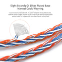 CCA - Cubic Braided Silver Plated Upgrade Cable - 4