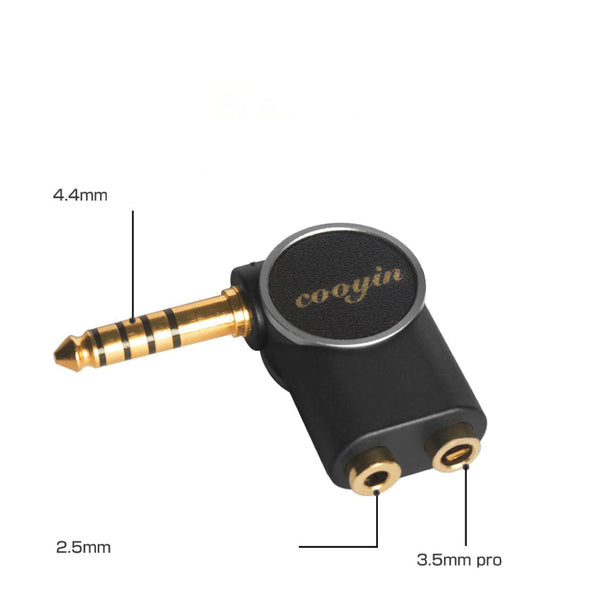 Cooyin - CYB423 4.4MM to 2.5MM / 3.5MM Conversion Adapter for IEM - 2