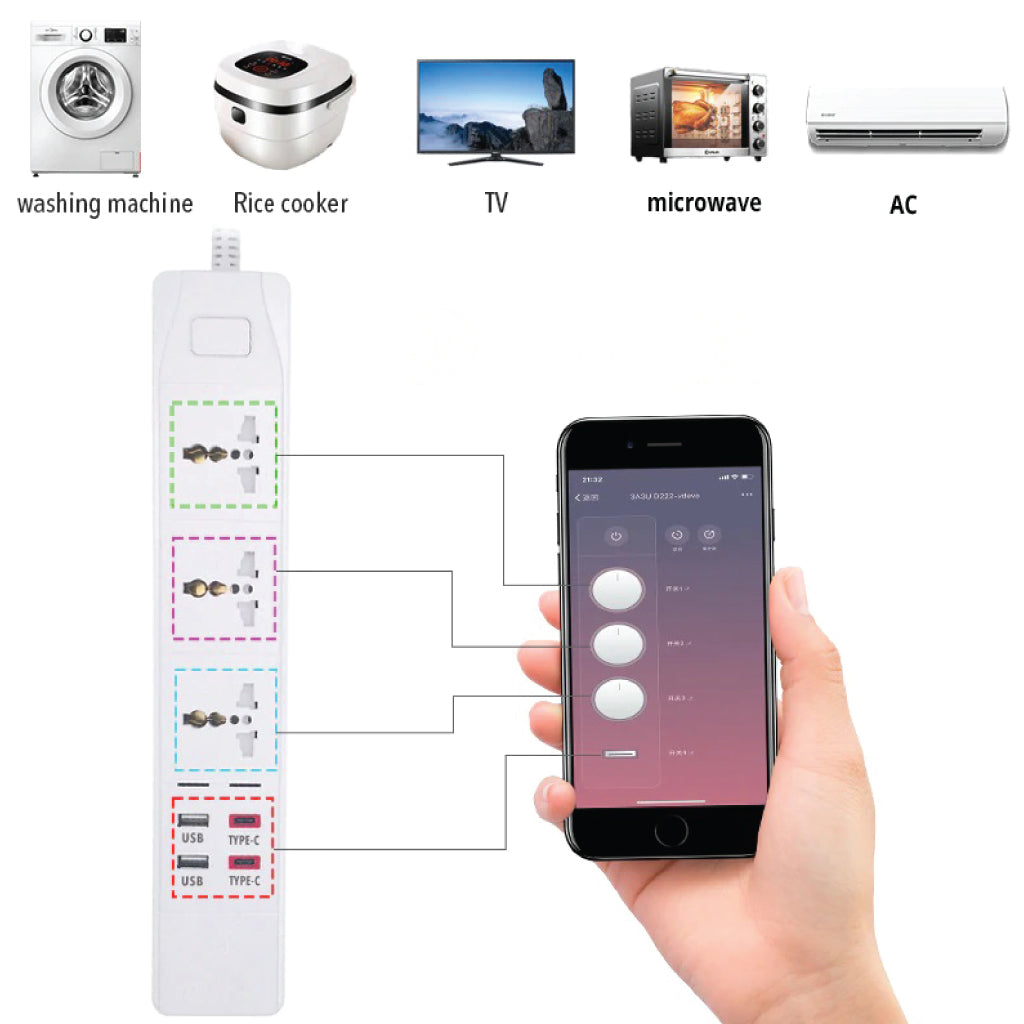Concept-Kart-D821-WiFi-Smart-Power-Strip-Extension-Board-White-1_6