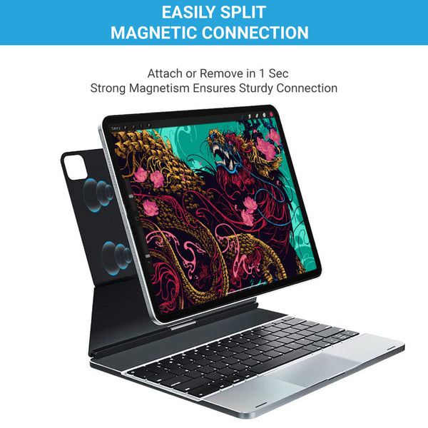 Doqo 2 Magnetic Keyboard Case For iPad Pro 12.9” - 4