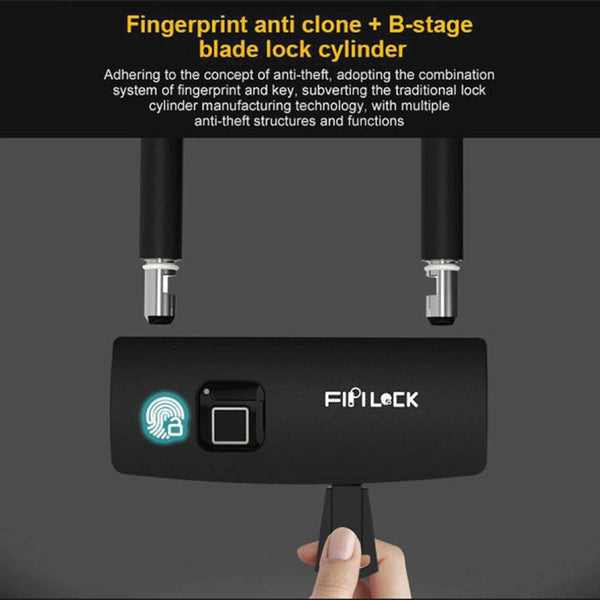 Fipilock - FL-U5 U Shaped Bluetooth Fingerprint Lock - 7