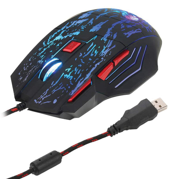 HXSJ - H300 Wired Optical 7D Gaming Mouse - 10