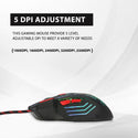 HXSJ - H300 Wired Optical 7D Gaming Mouse - 7