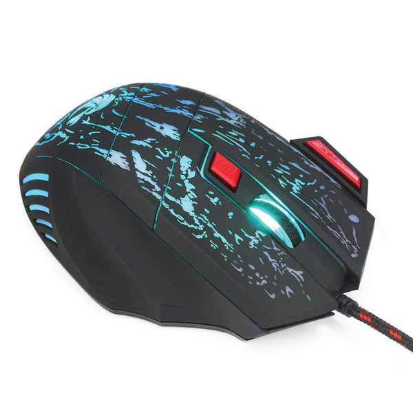 HXSJ - H300 Wired Optical 7D Gaming Mouse - 1